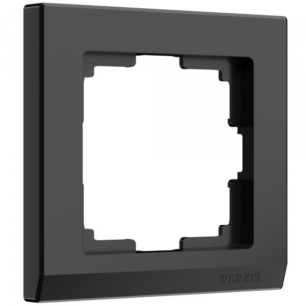 Рамка на 1 пост Werkel WL04-Frame-01 Stark (черный) - купить в Новокузнецке