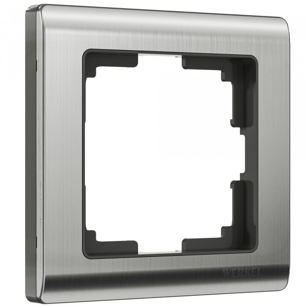Рамка на 1 пост Werkel WL02-Frame-01 Metallic (глянцевый никель) - купить в Новокузнецке