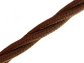 Витой ретро кабель для внешней проводки Werkel Retro 3х1,5мм коричневый - купить в Новокузнецке