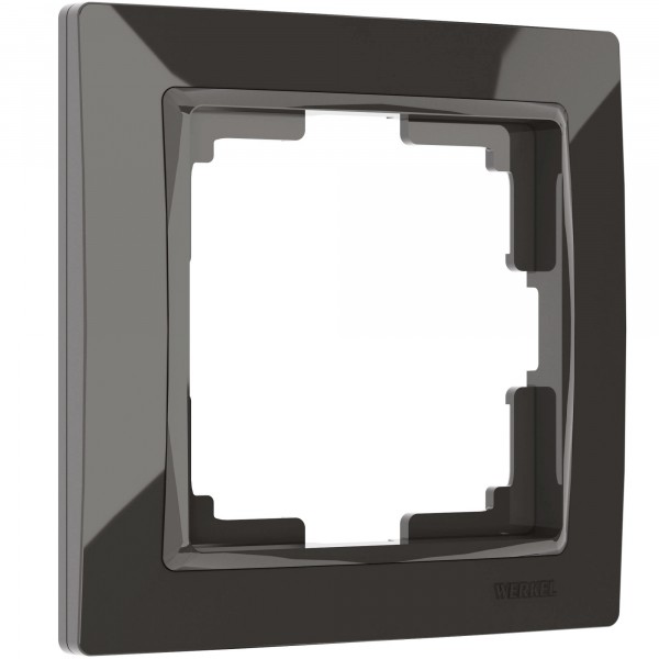 Рамка на 1 пост Werkel WL03-Frame-01 Snabb Basic (серо–коричневый) - купить в Новокузнецке