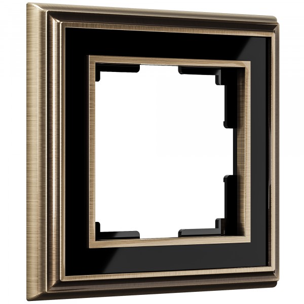 Рамка на 1 пост Werkel WL17-Frame-01 Palacio (бронза / черный) - купить в Новокузнецке