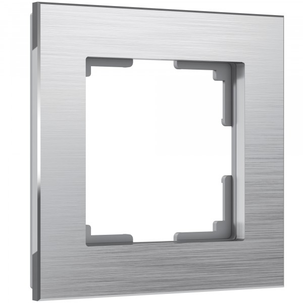 Рамка на 1 пост Werkel WL11-Frame-01 Aluminium (алюминий) - купить в Новокузнецке