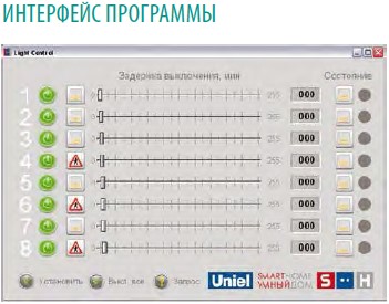Модуль управления освещением RS485 порт, 8 входов/ 8 выходов UCH-M111RX/0808 - купить в Новокузнецке