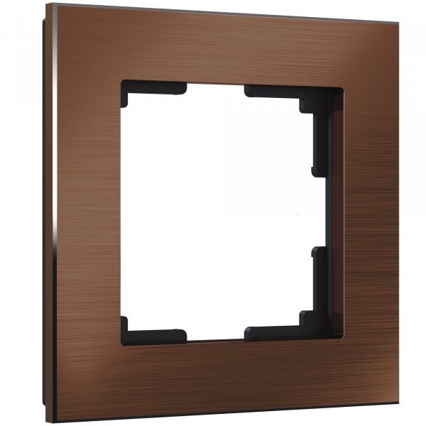 Рамка на 1 пост Werkel WL11-Frame-01 Aluminium (коричневый алюминий) - купить в Новокузнецке