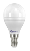 Светодиодная лампа Шар Матовый GLDEN-G45F 5W E14 2700/4500K General